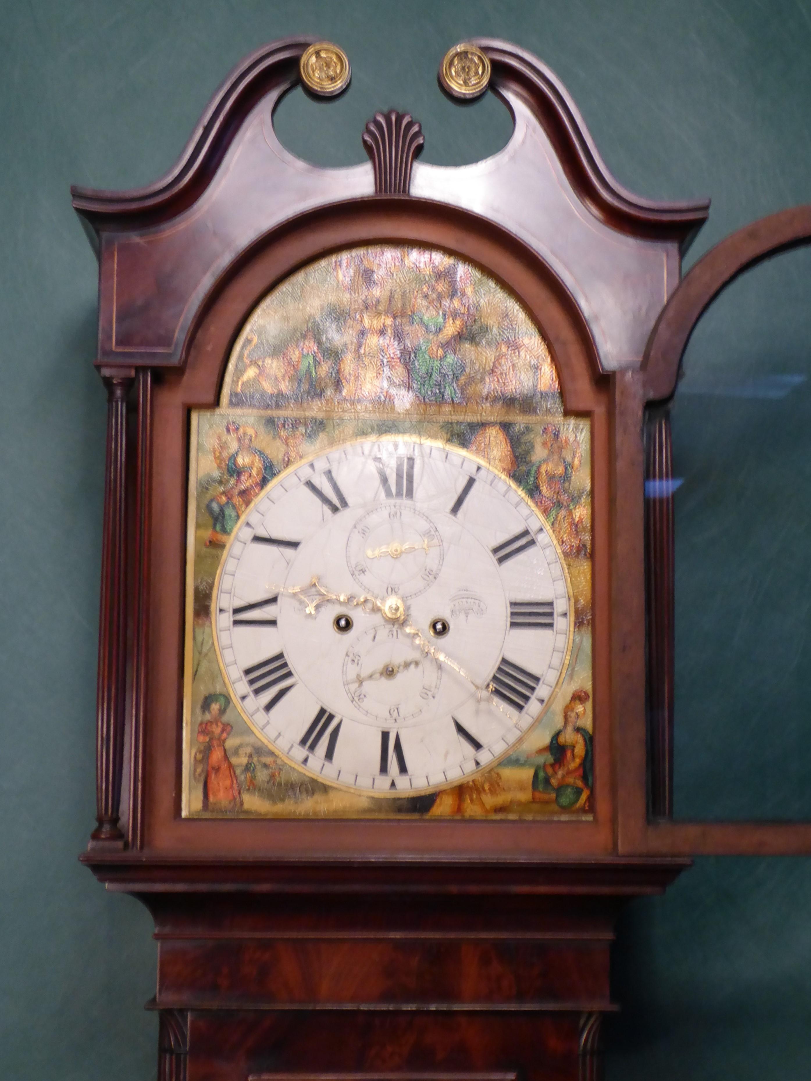 Mahogany Longcase Clock For Sale