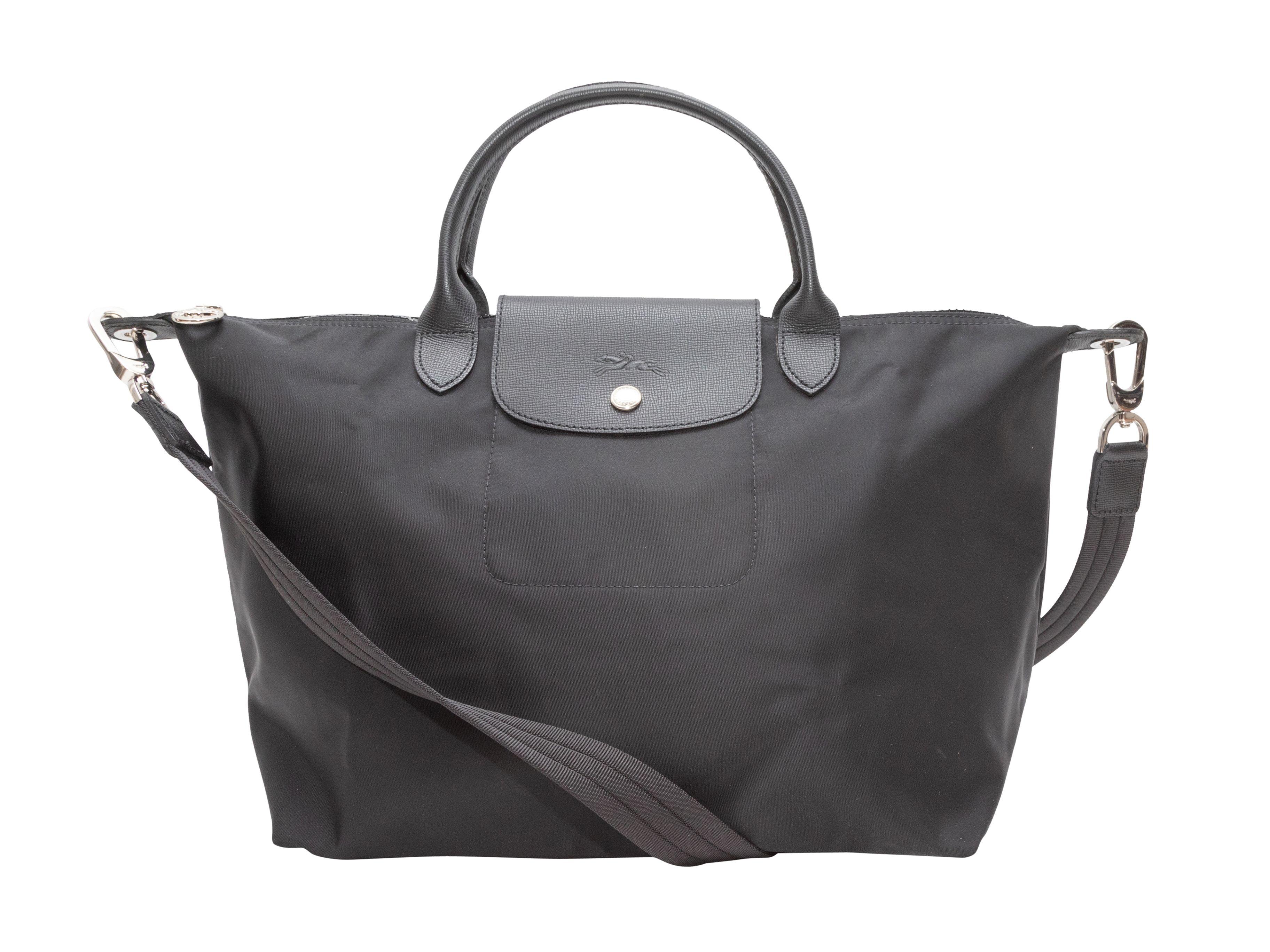 Longchamp Black Le Pliage Crossbody Tote Bag 6