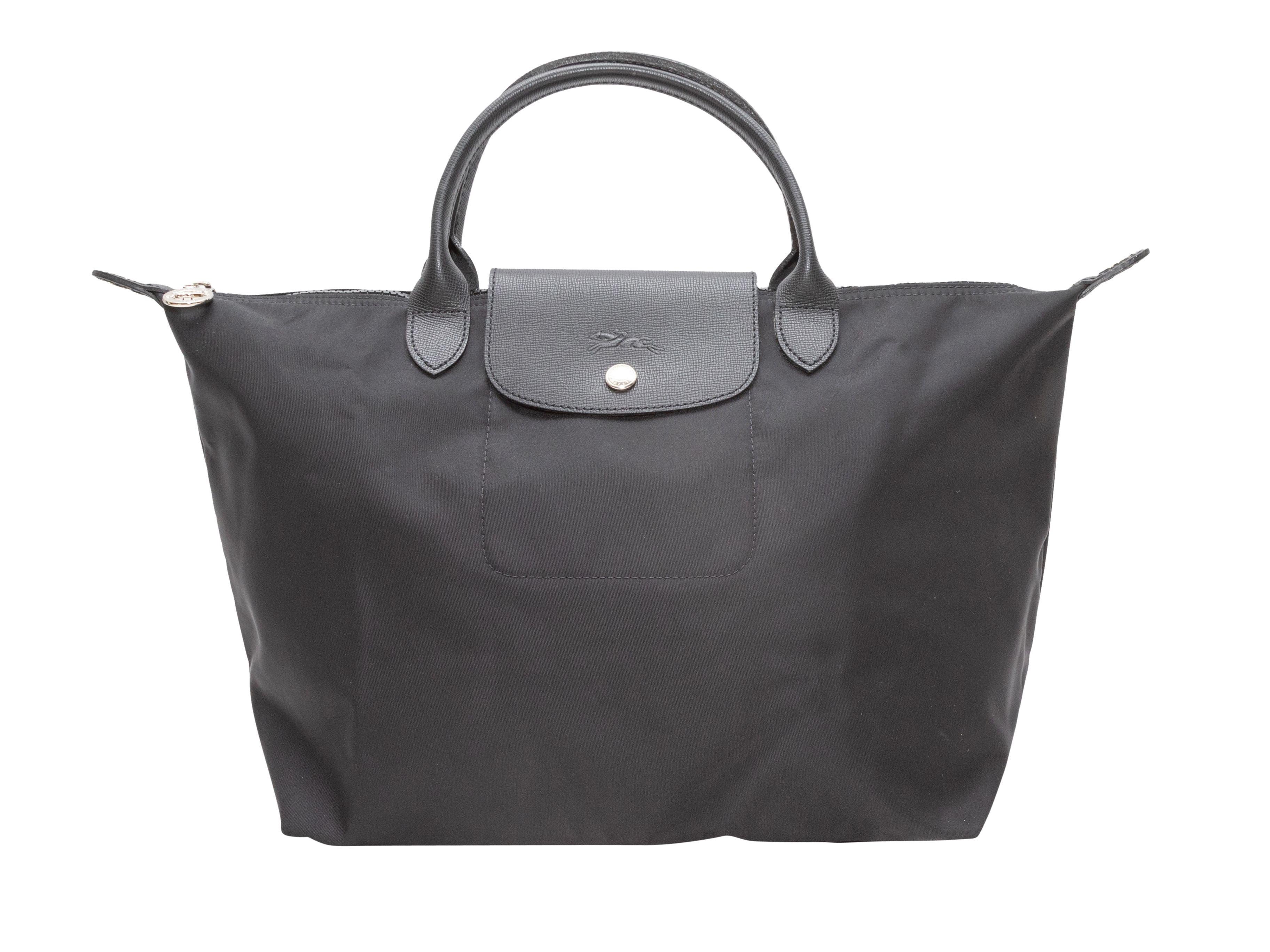  Longchamp Black Le Pliage Crossbody Tote Bag Pour femmes 