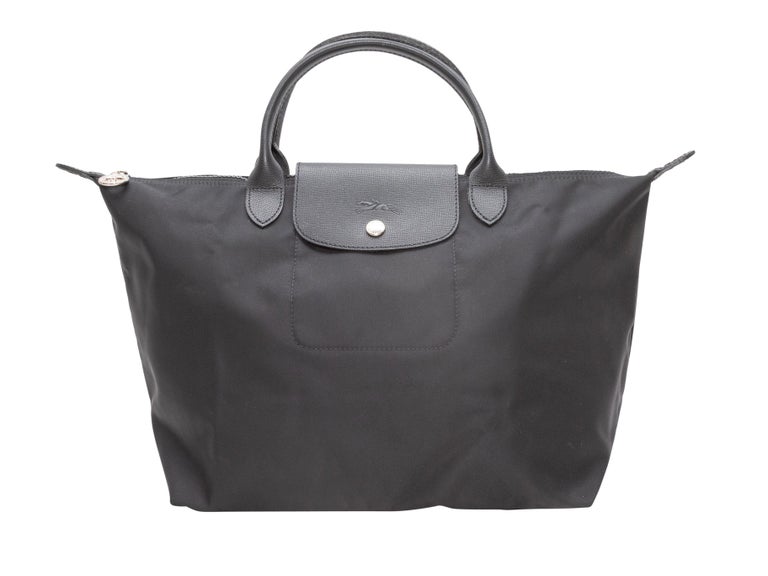 Longchamp Black Le Pliage Crossbody Tote Bag For Sale at 1stDibs