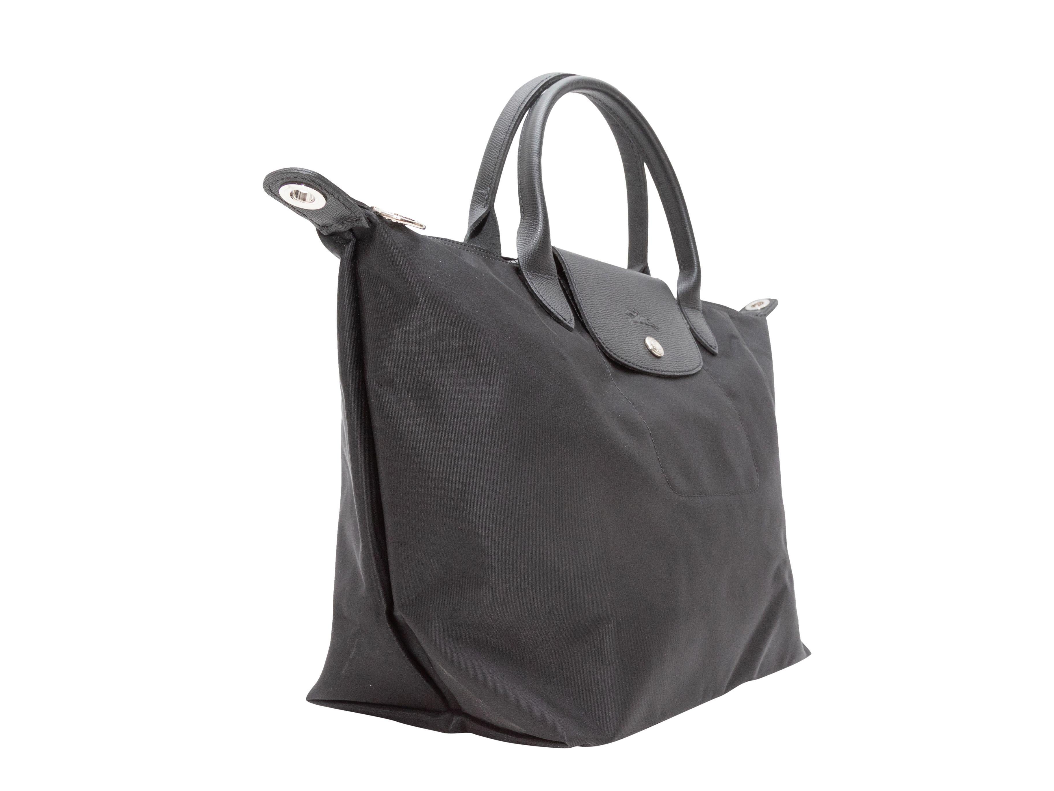 Longchamp Black Le Pliage Crossbody Tote Bag 3