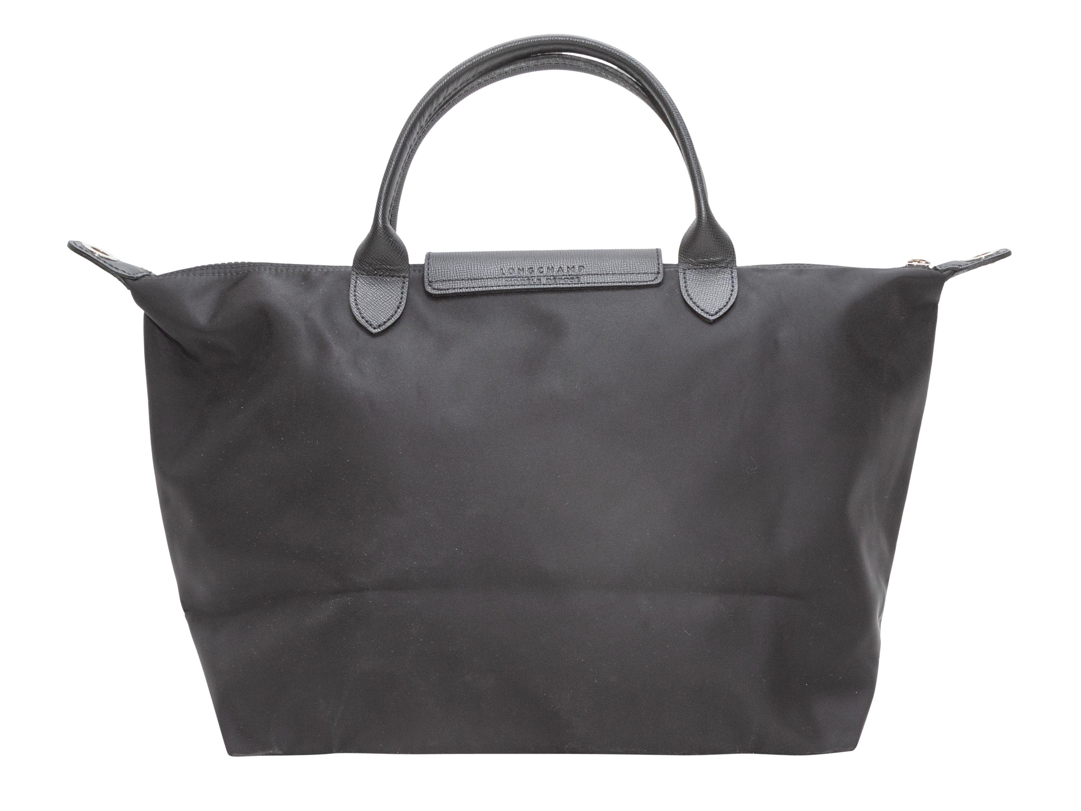 Longchamp Black Le Pliage Crossbody Tote Bag 5