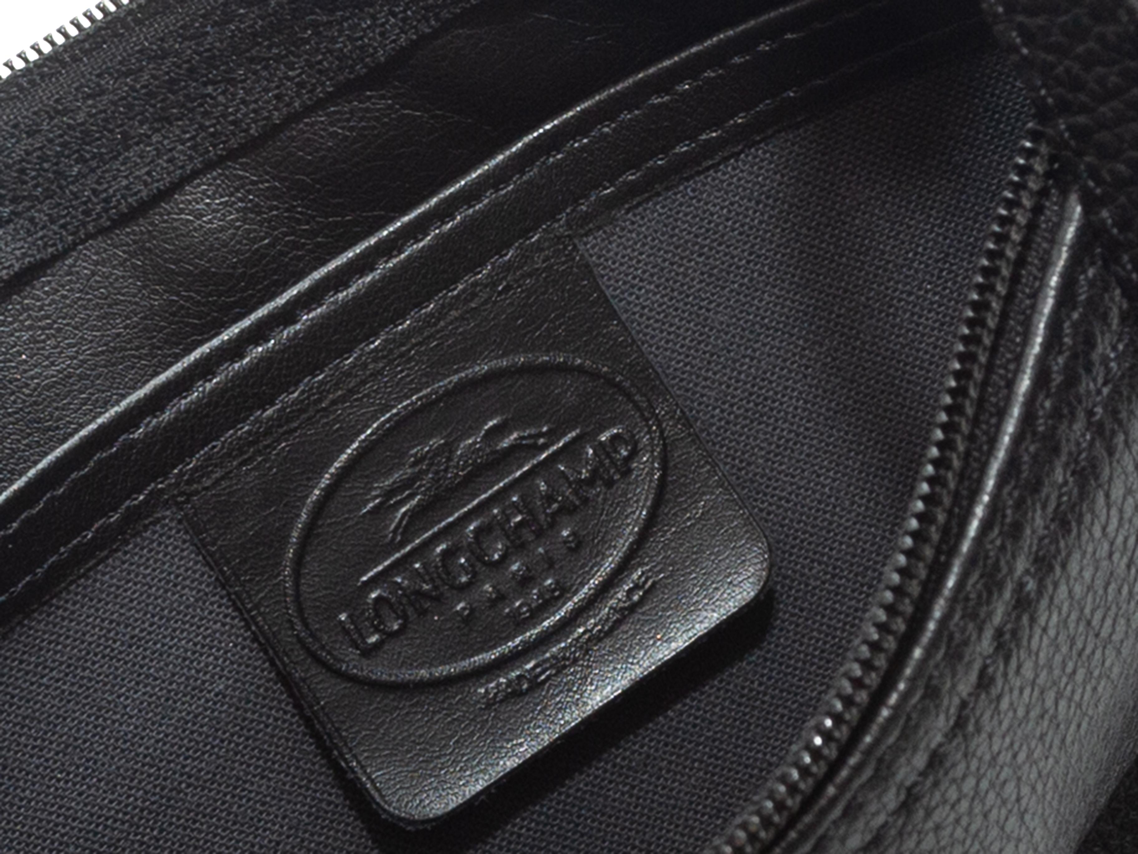 Noir Longchamp - Mini sac à main en cuir noir