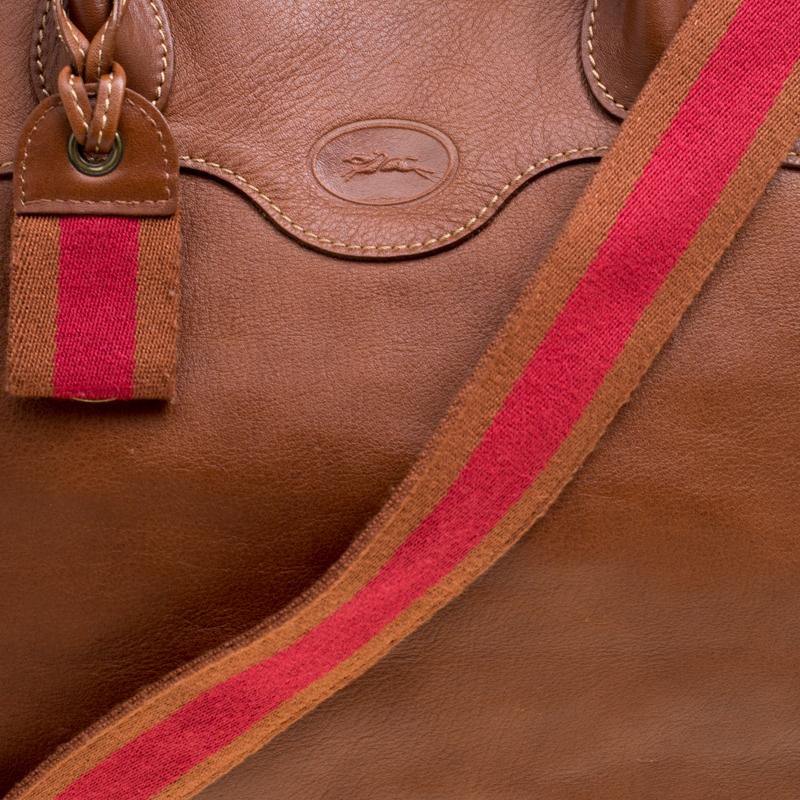 Longchamp Brown Leather Au Sultan Top Handle Bag 3