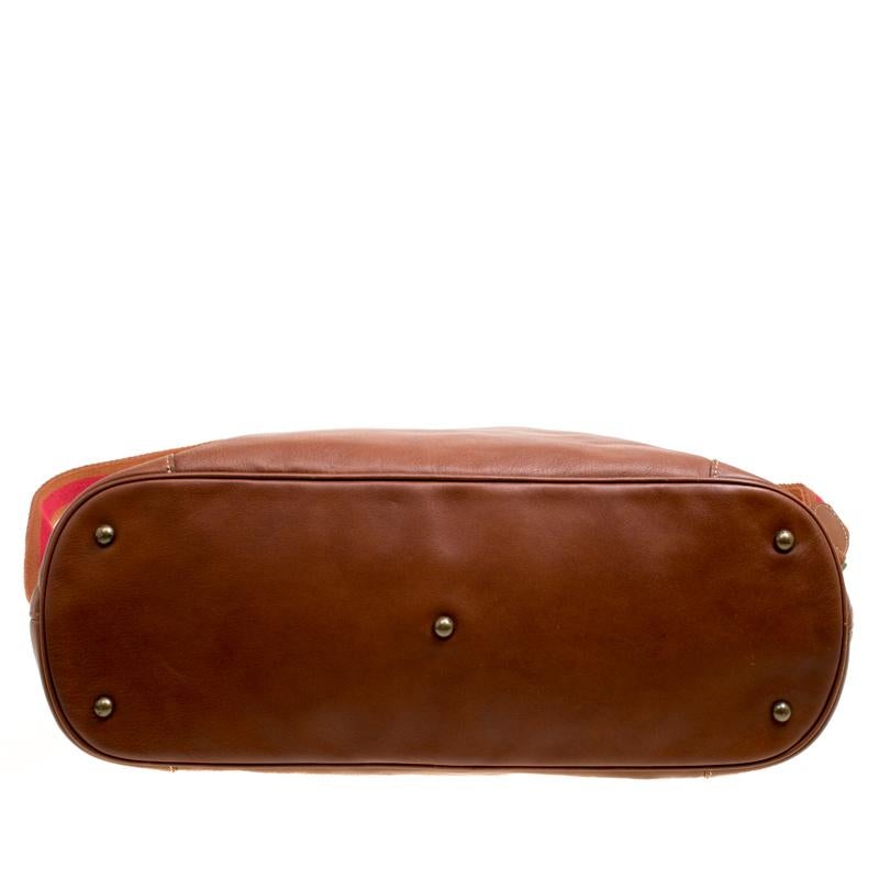 Longchamp Brown Leather Au Sultan Top Handle Bag 1
