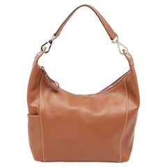 Longchamp Brown Leather Le Foulonne City Bag