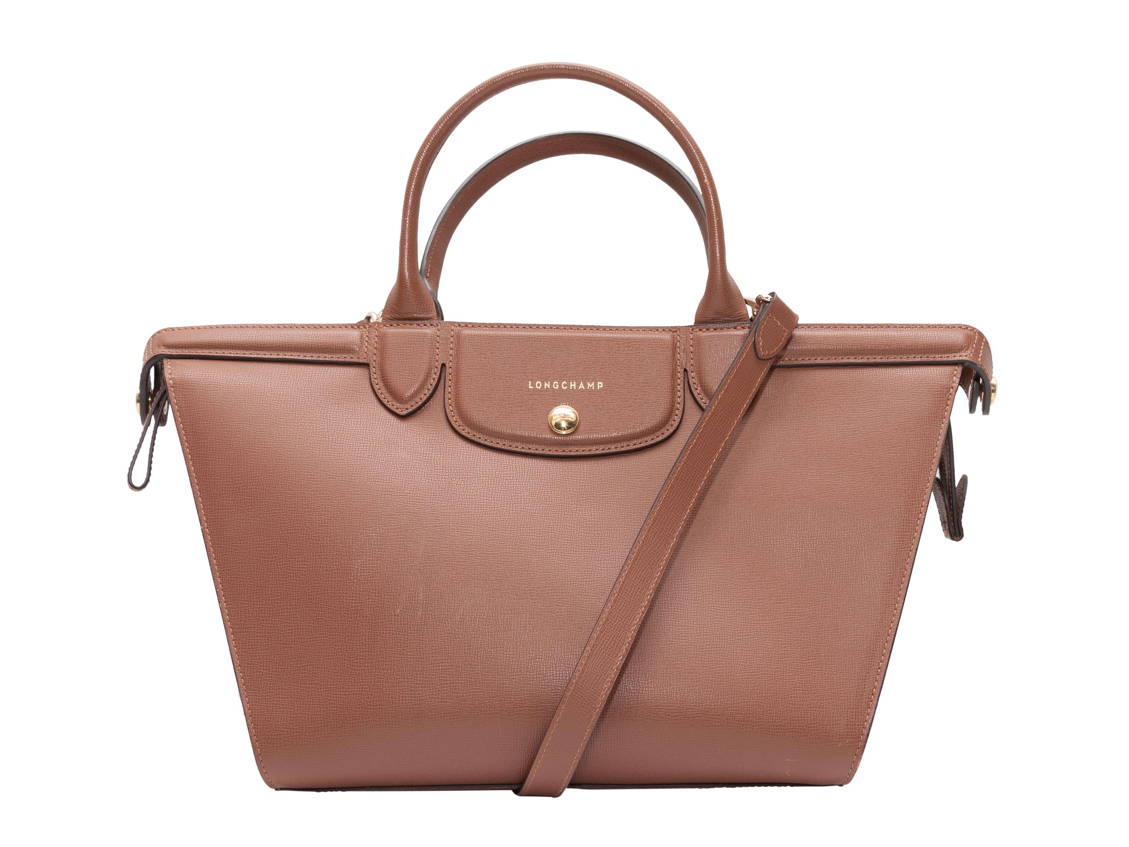 Longchamp Brown Leather Tote Bag 3