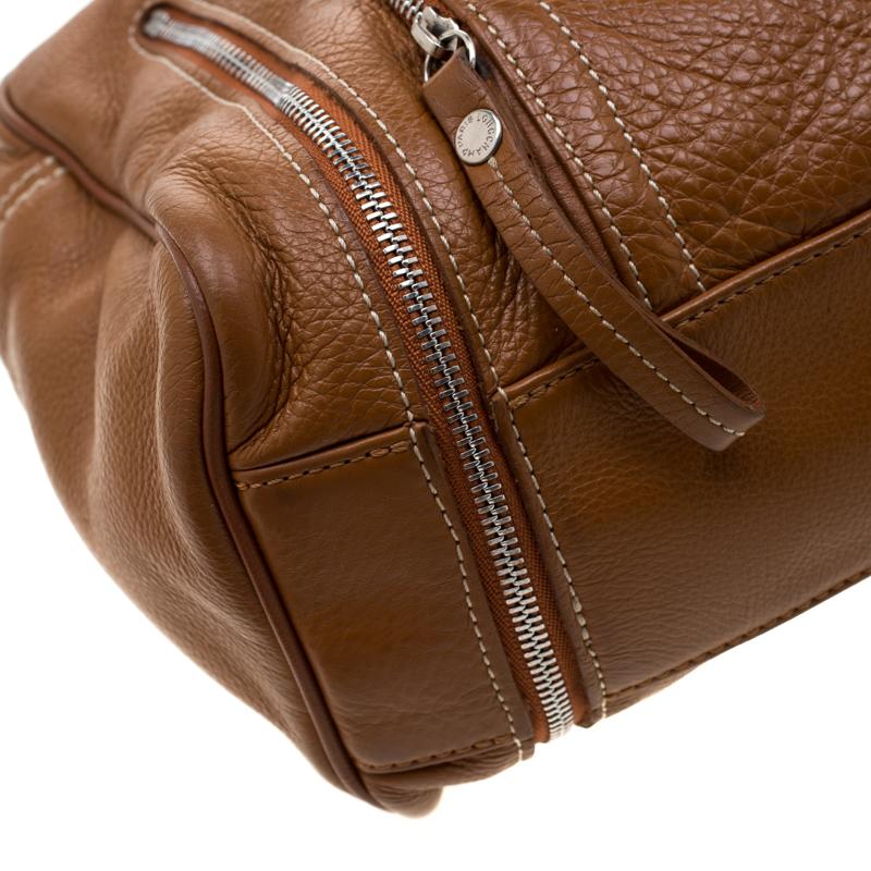 Longchamp Camel Leather Satchel 2