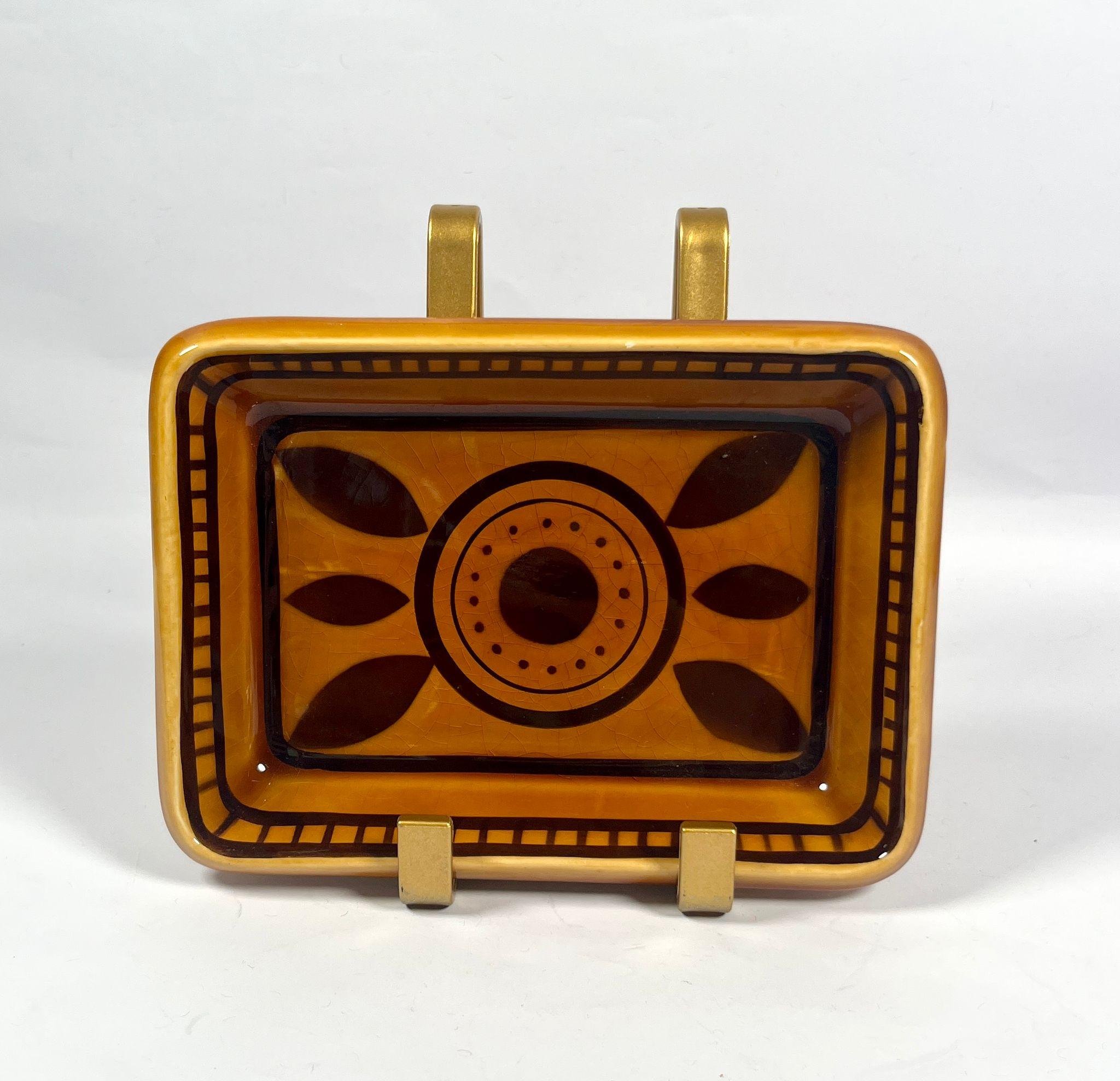 Service de vaisselle en faïence de Longchamps avec motif de feuilles noires - années 1970 en vente 5