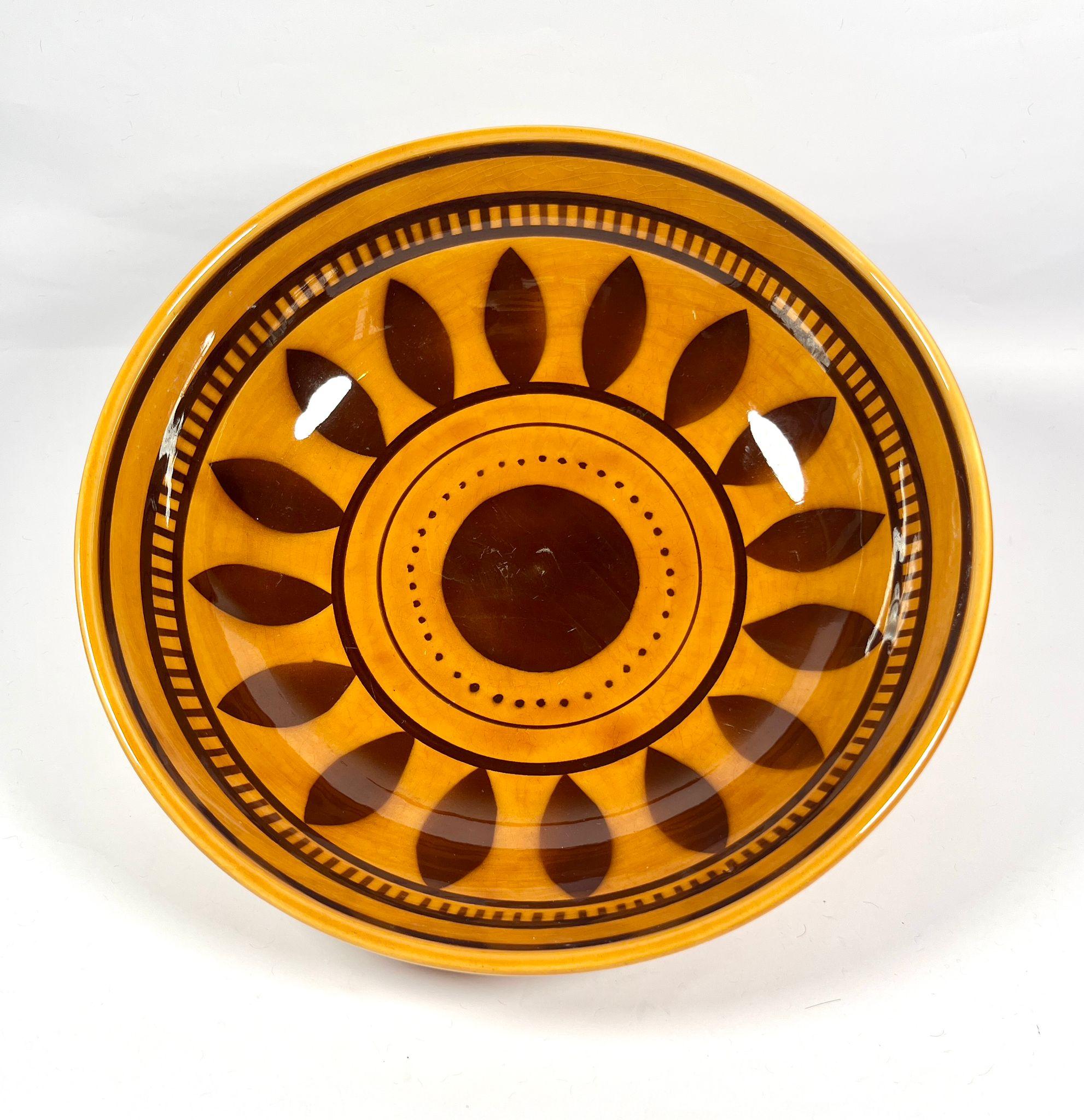 Service de vaisselle en faïence de Longchamps avec motif de feuilles noires - années 1970 en vente 1