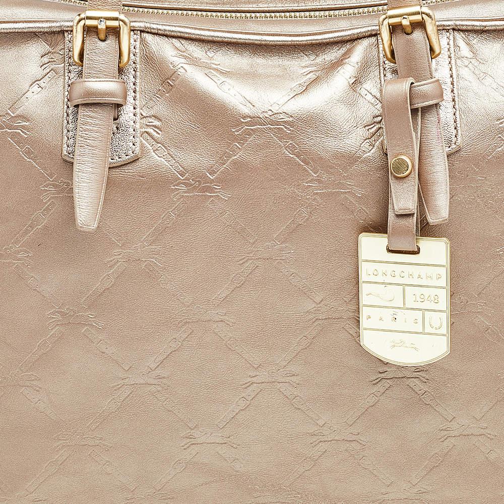 Longchamp gold tote clearance