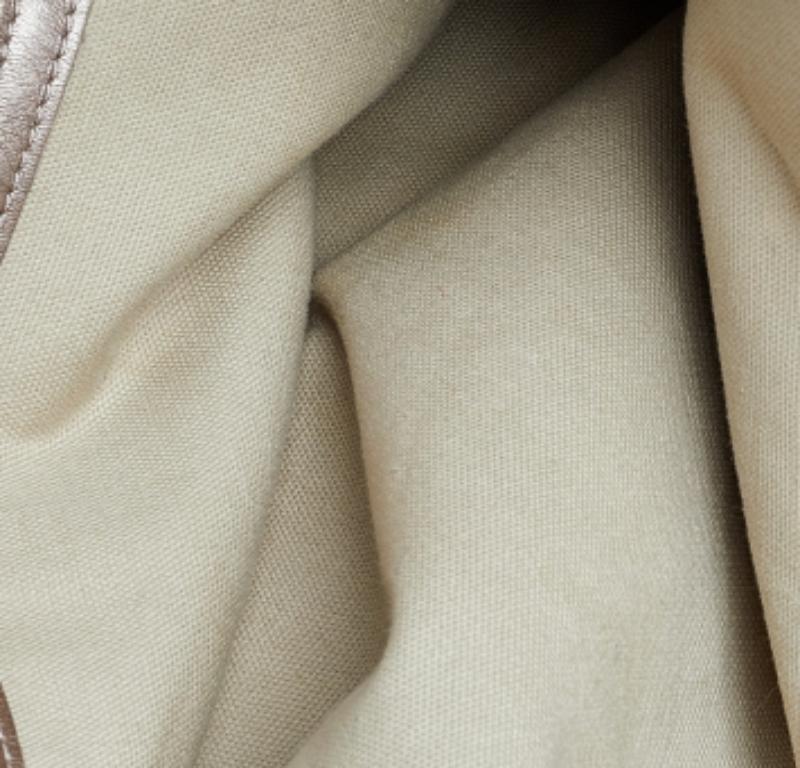 Longchamp Gold Leder Große LM Cuir Einkaufstasche 3