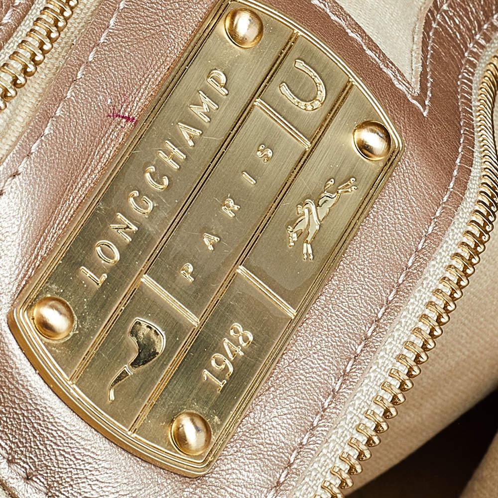 Longchamp grand cabas de shopping en cuir doré LM Cuir 3