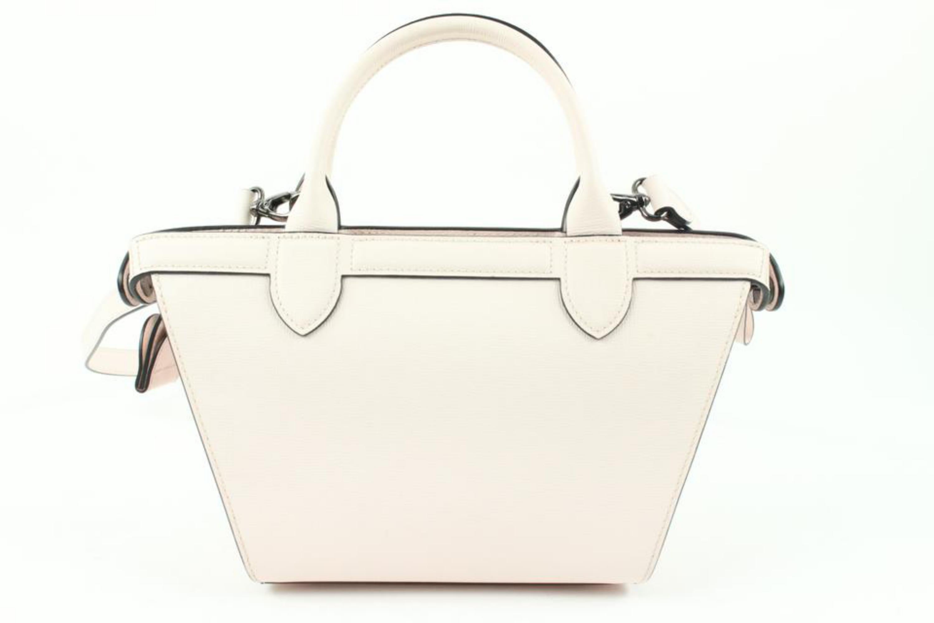 Longchamp Extra kleine Le Pliage 2way Tote Bag aus hellrosa Leder 11lc113 1