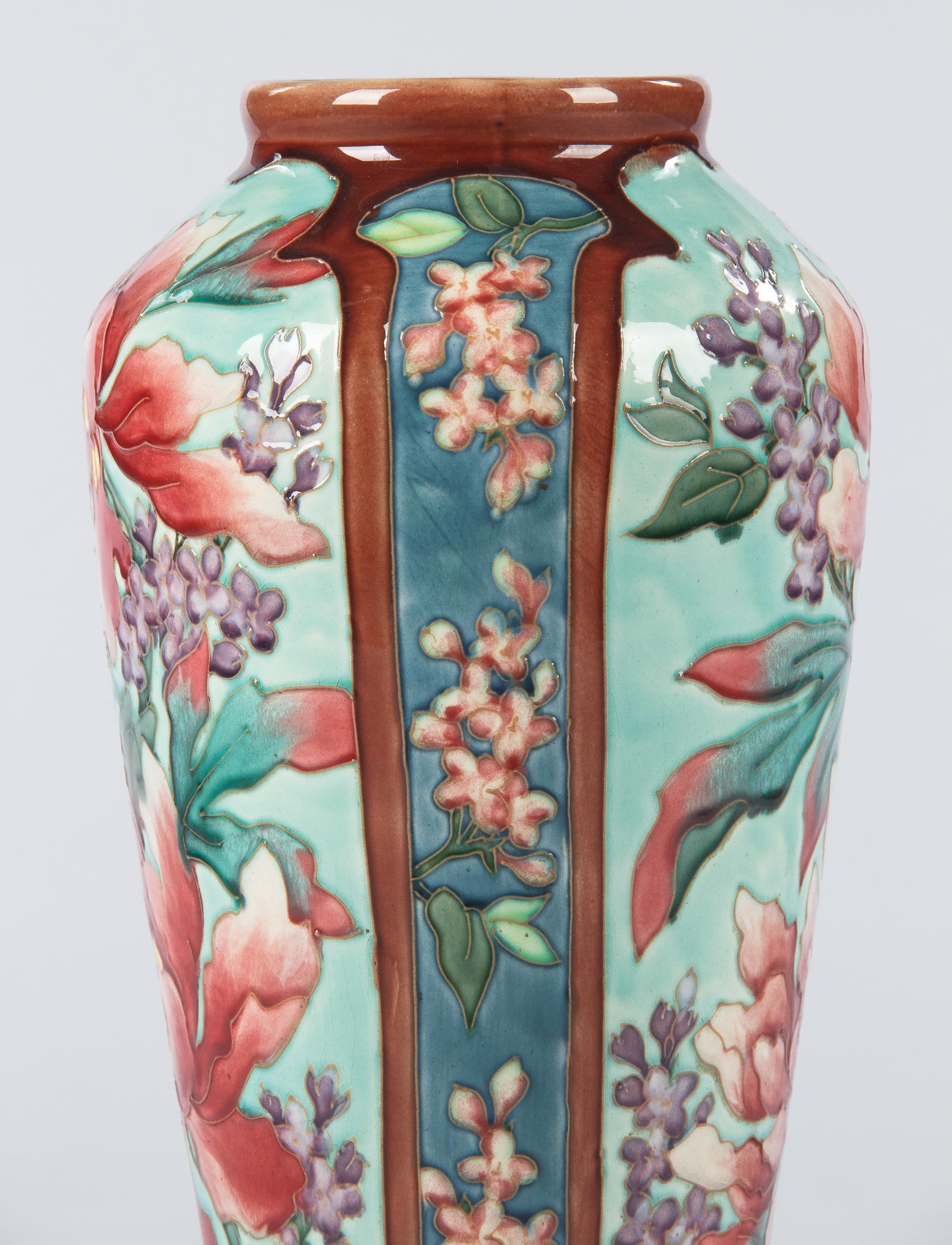 Longchamp Majolica Ceramic Vase, 1900s 1