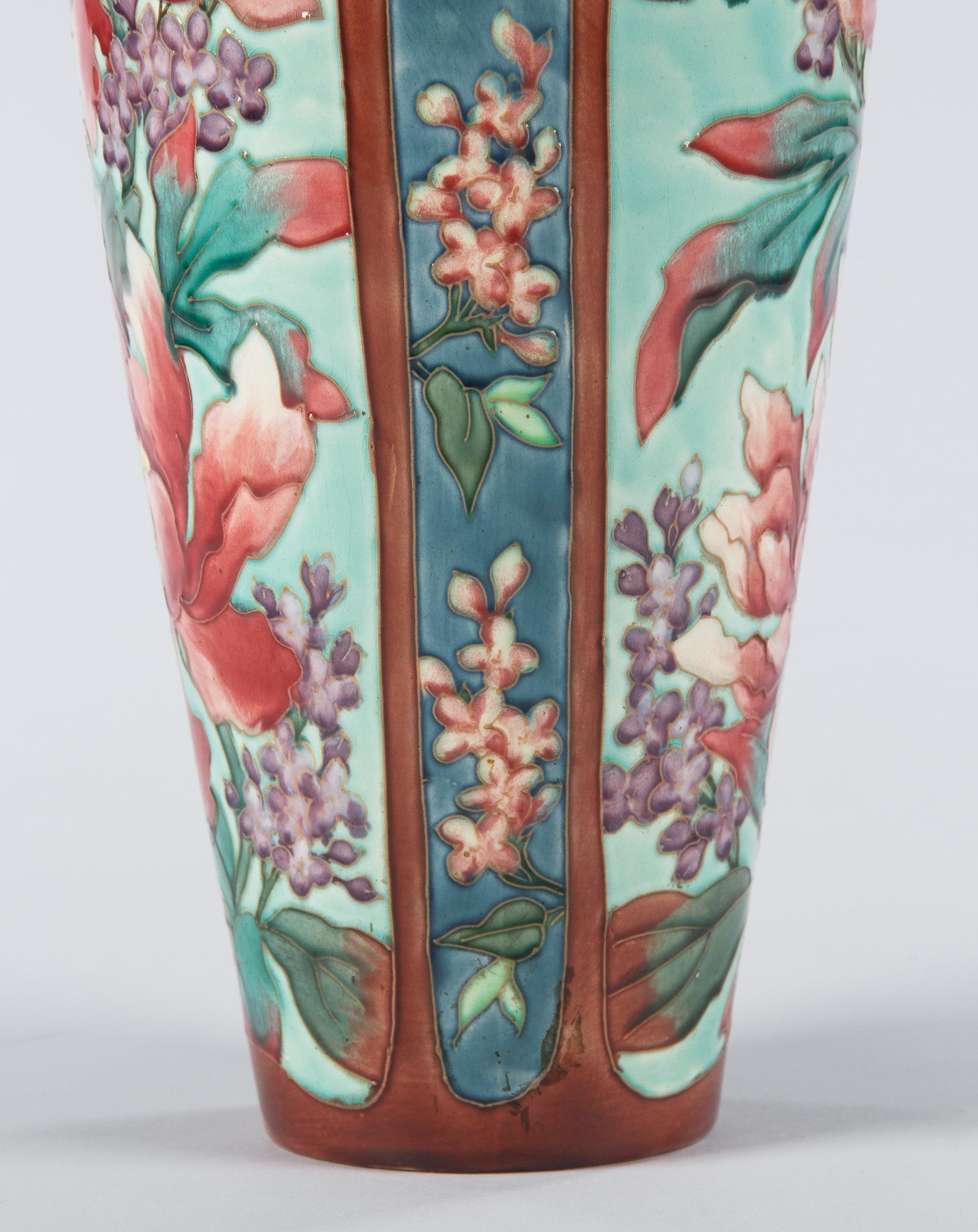 Longchamp Majolica Ceramic Vase, 1900s 2