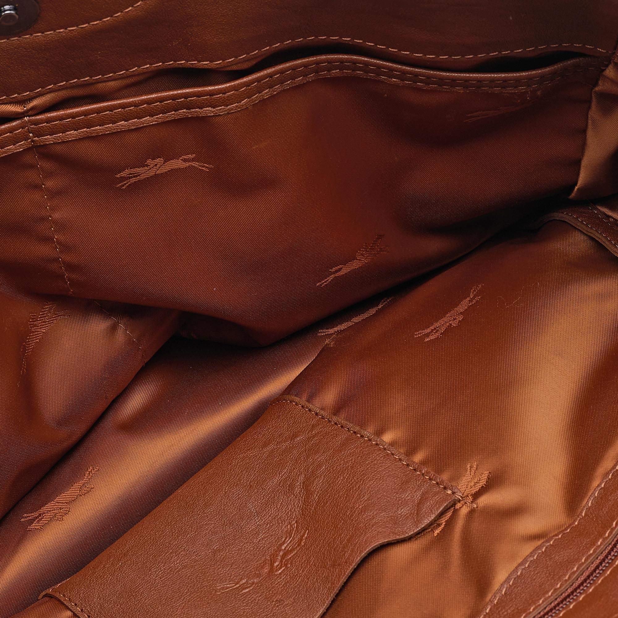 Longchamp Mustard Leather Large 3d Shopper Tote 5