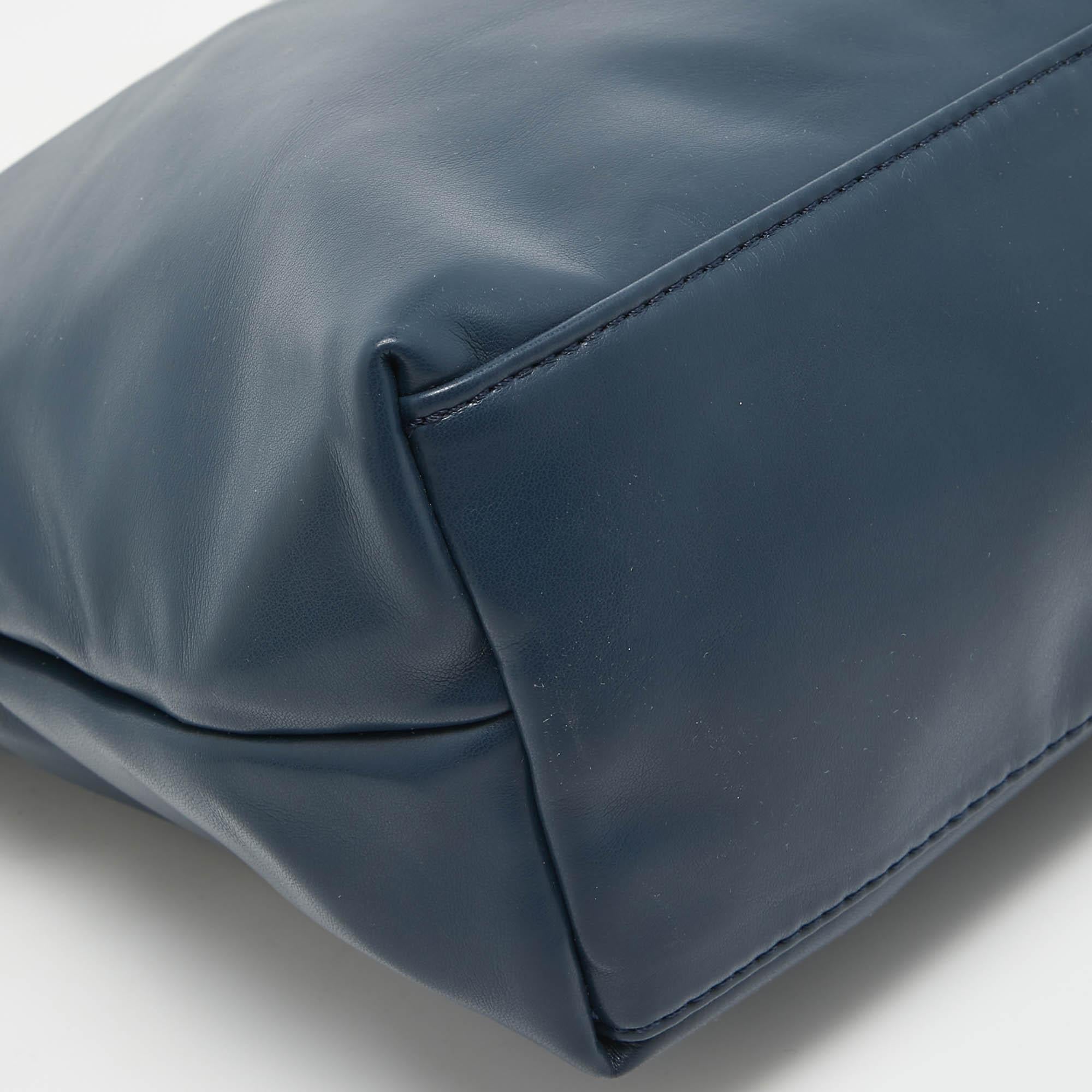 Longchamp Navy Blue Leather Le Pliage Xtra Shoulder Bag 4