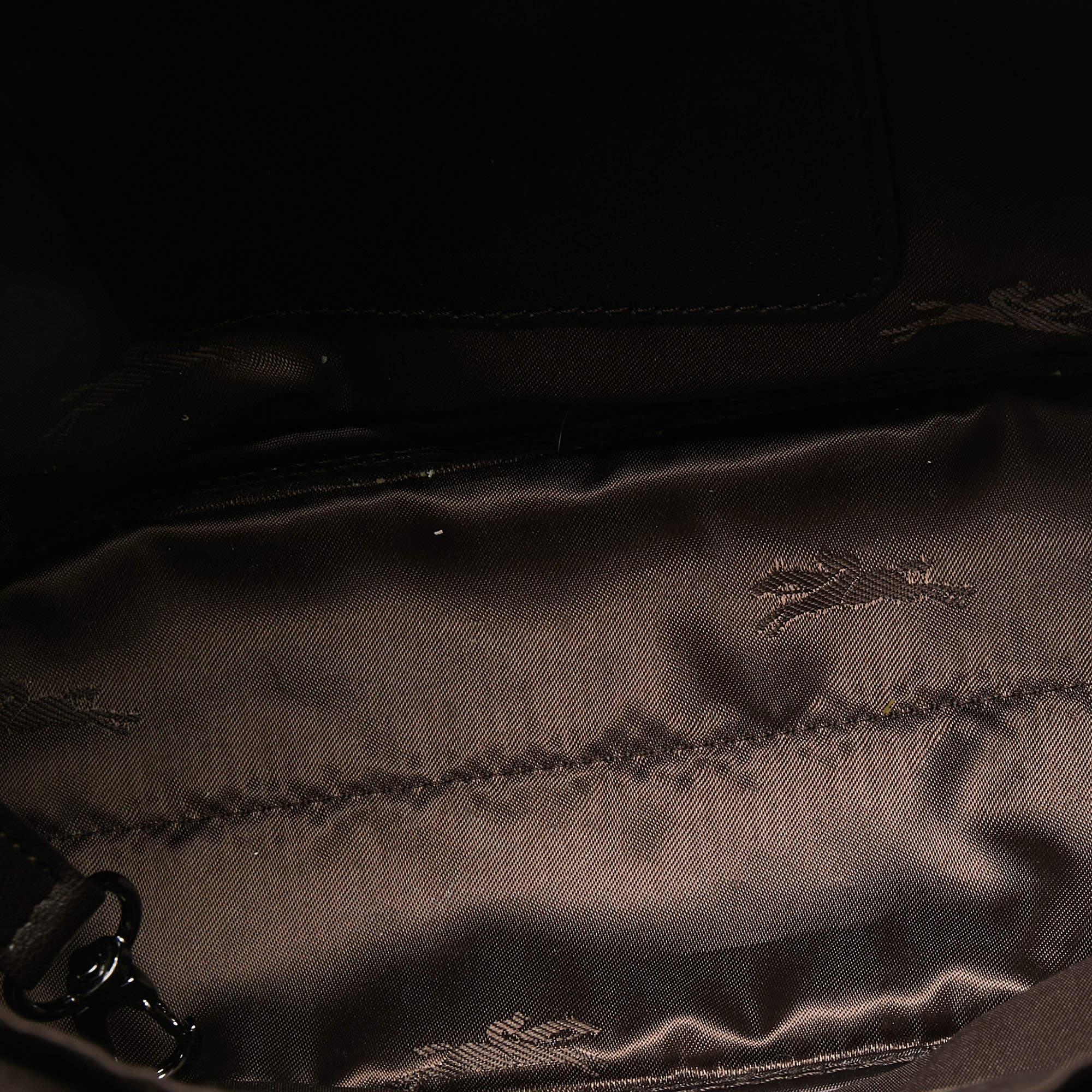 Longchamp Olive Green Leather 3D Bucket Bag 3