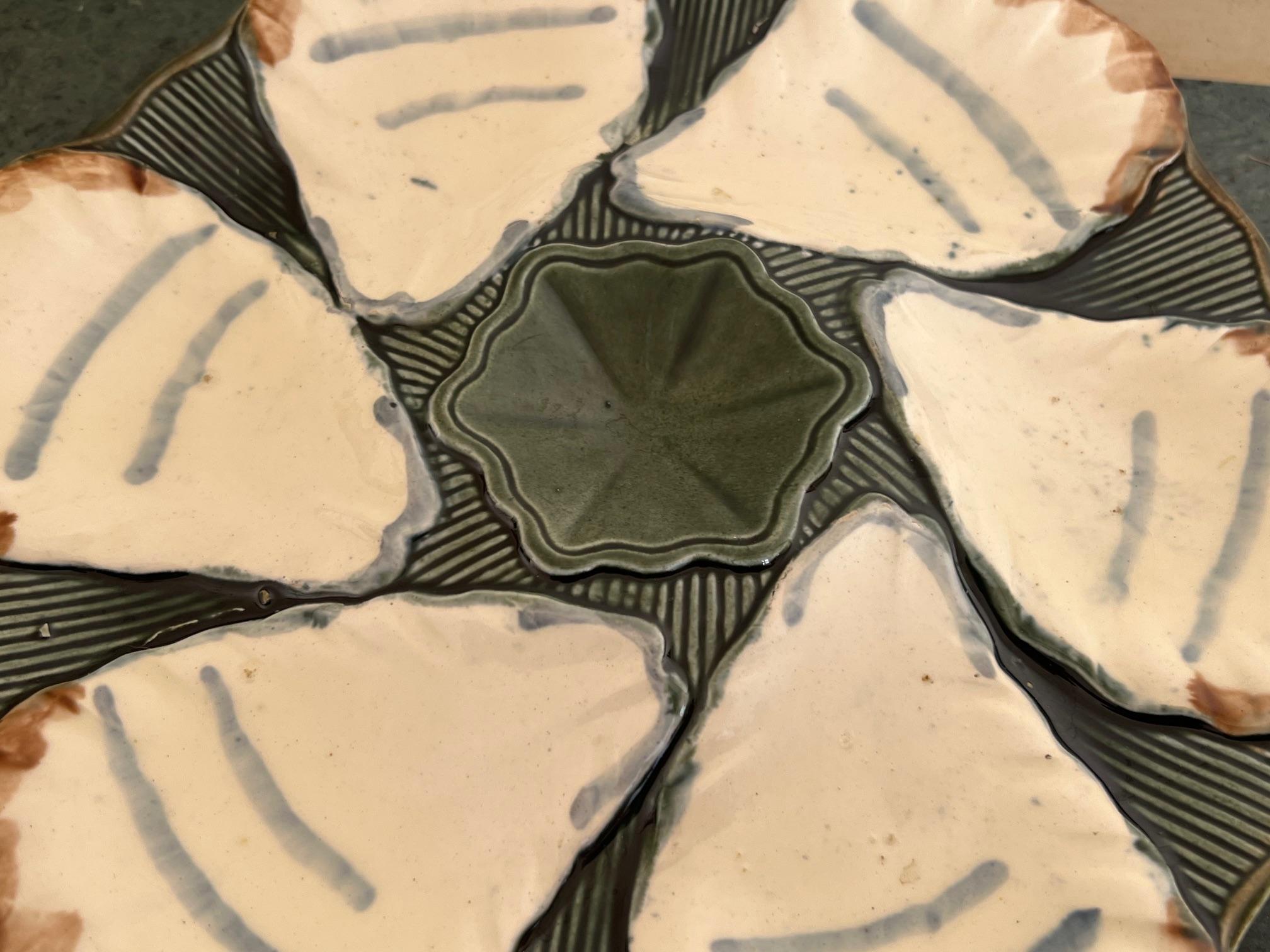 Longchamp Oyster Plate, C., 1900 In Good Condition In Ross, CA