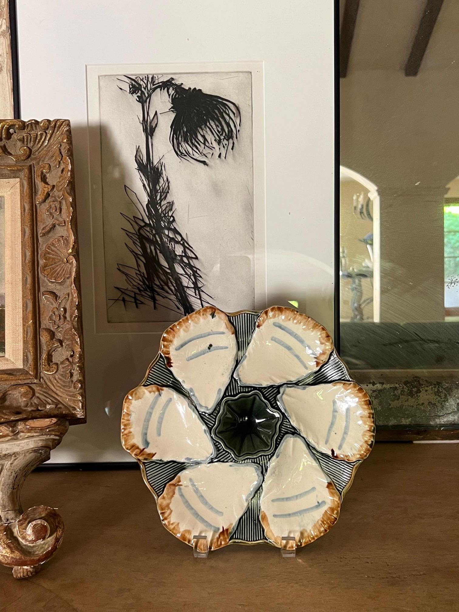 Early 20th Century Longchamp Oyster Plate, C., 1900