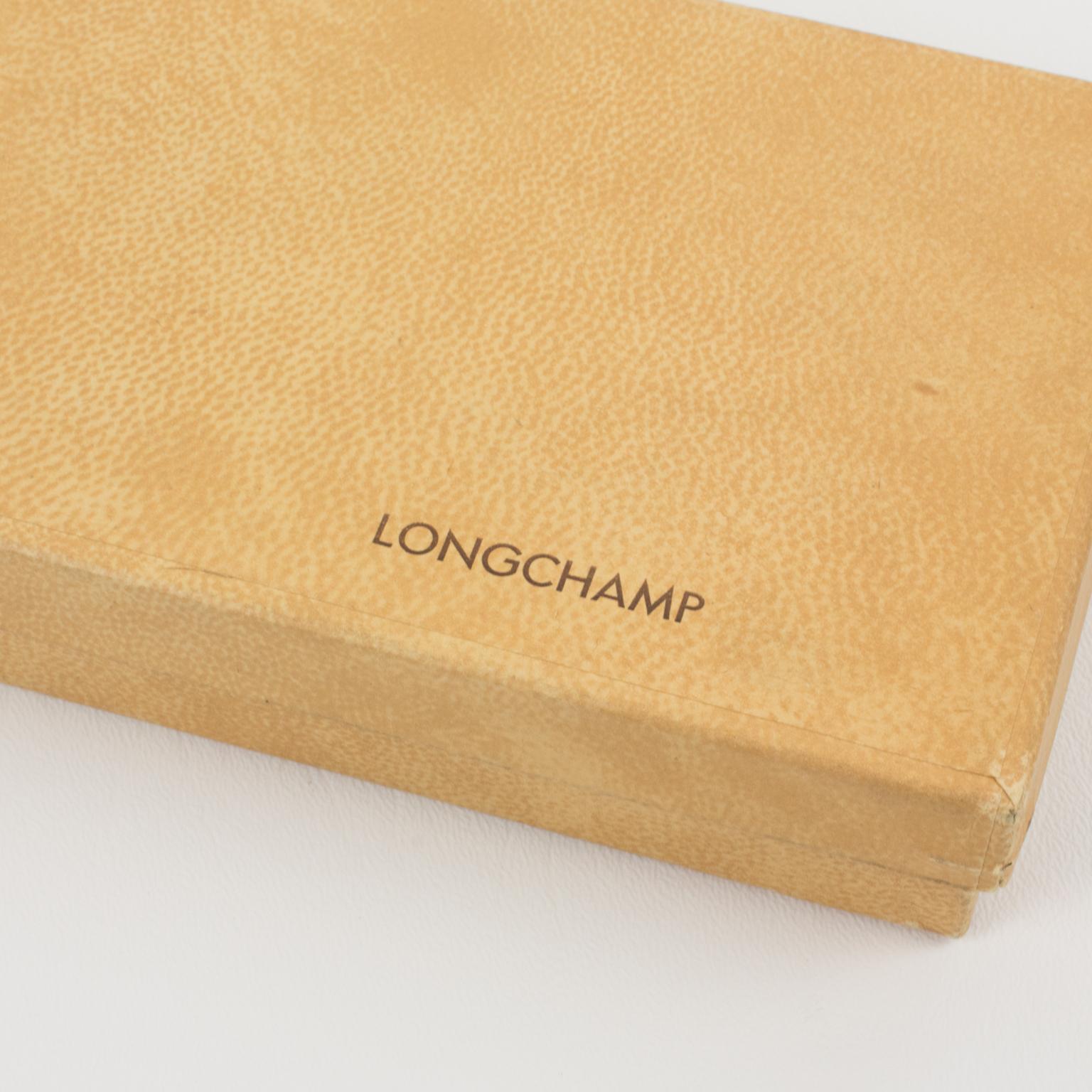 Longchamp 1940s Stitched Leather Desk Set 4