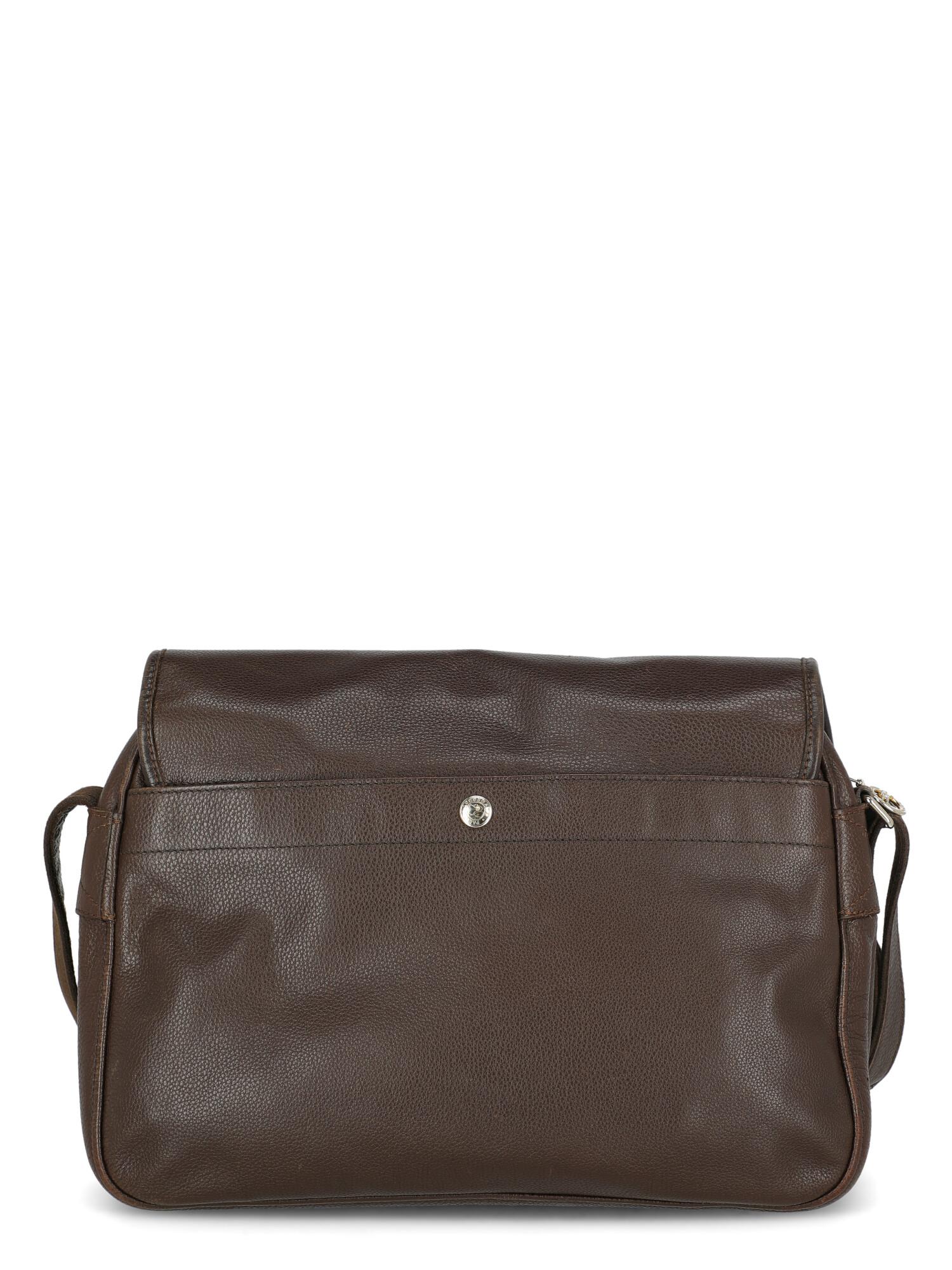 Black Longchamp Woman Shoulder bag  Brown Leather For Sale