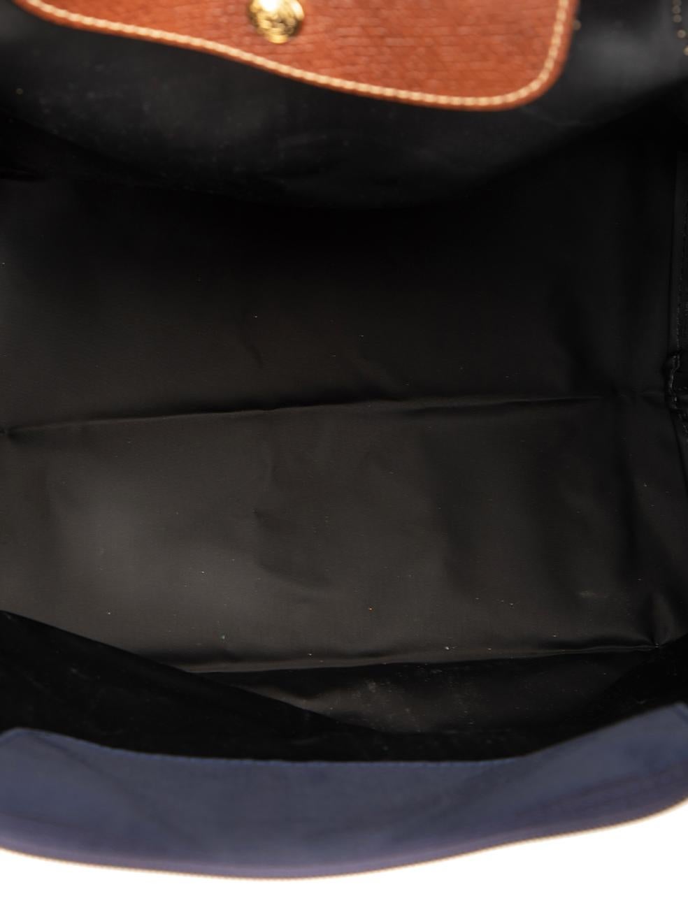 Longchamp Women's Navy Le Pliage Original Large Nylon Tote Bag In New Condition In London, GB