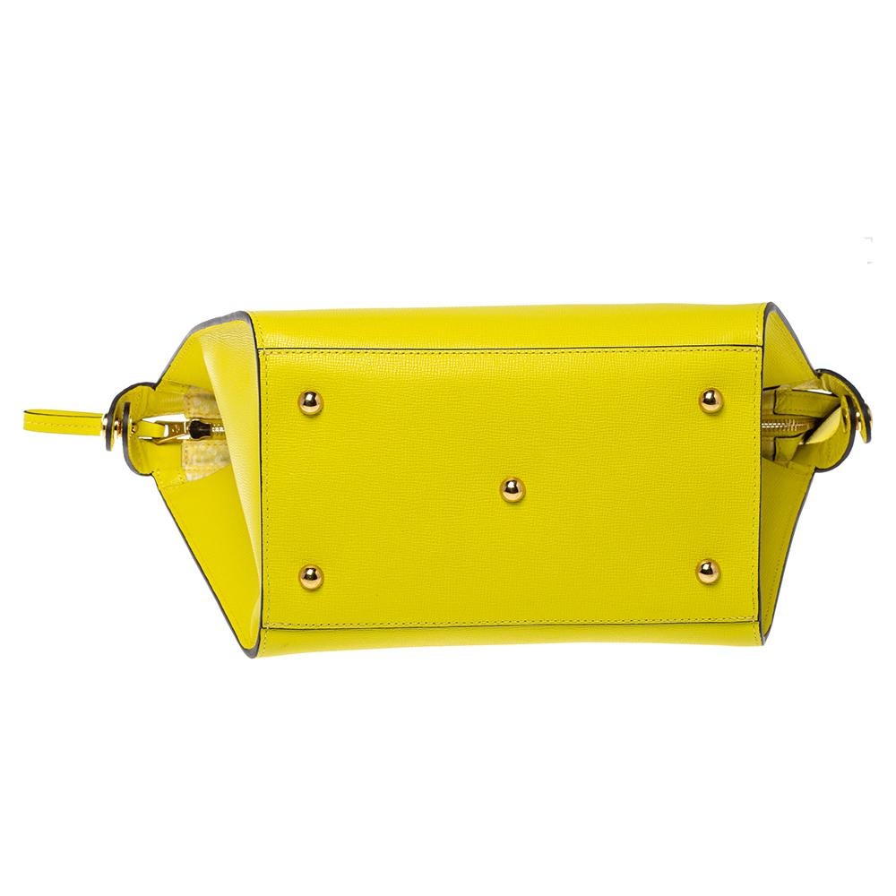 Longchamp Yellow Leather Le Pliage Heritage Tote 1