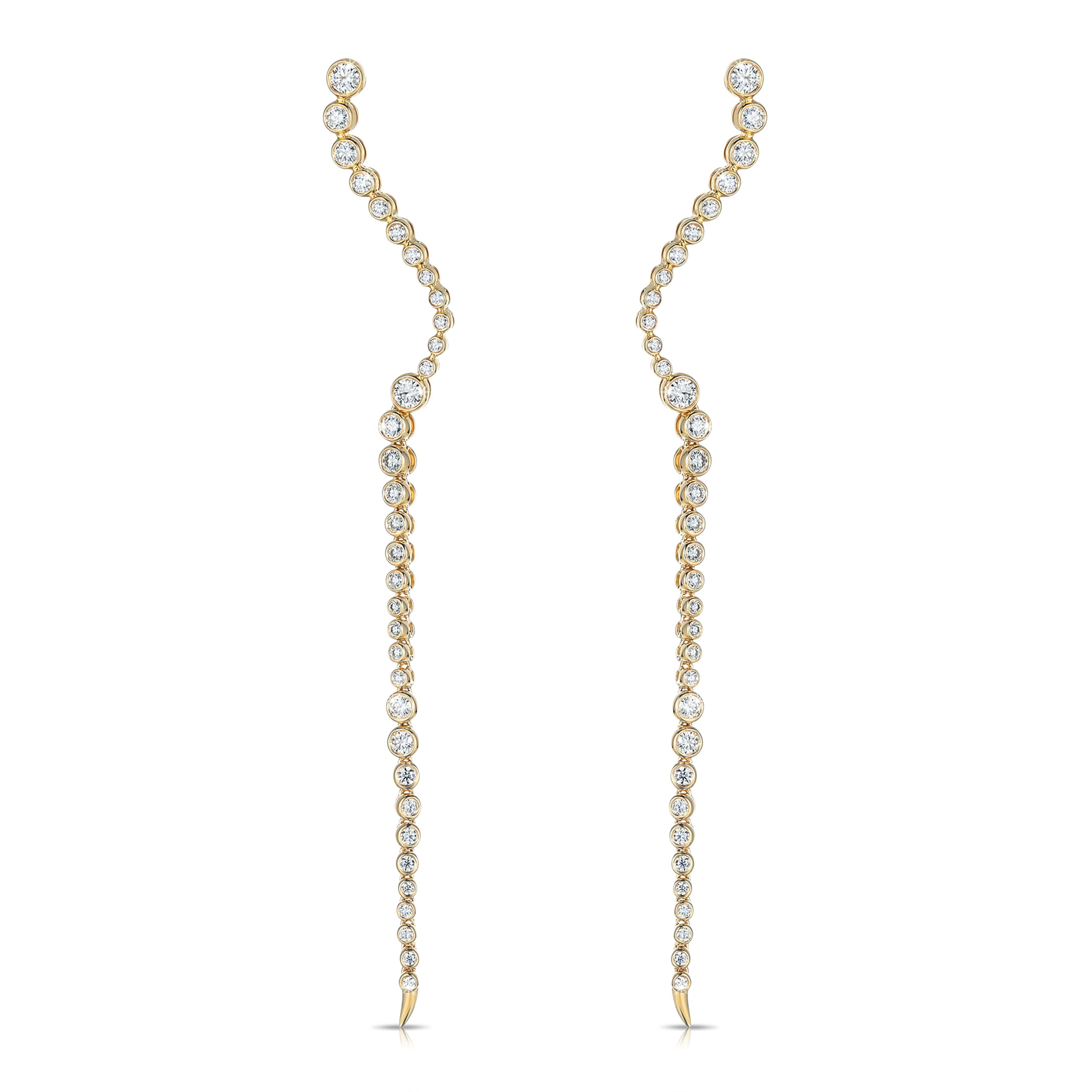 Earrings Information
Diamond Type : Natural Diamond
Metal : 14k Gold
Metal Color : Yellow Gold
Stone Type : Round Diamond
Length : 1.3mm/1.5mm/1.6mm/1.8mm/2.2mm
 

These gold-filled ear threads, also known as threader earrings, are a fun alternative