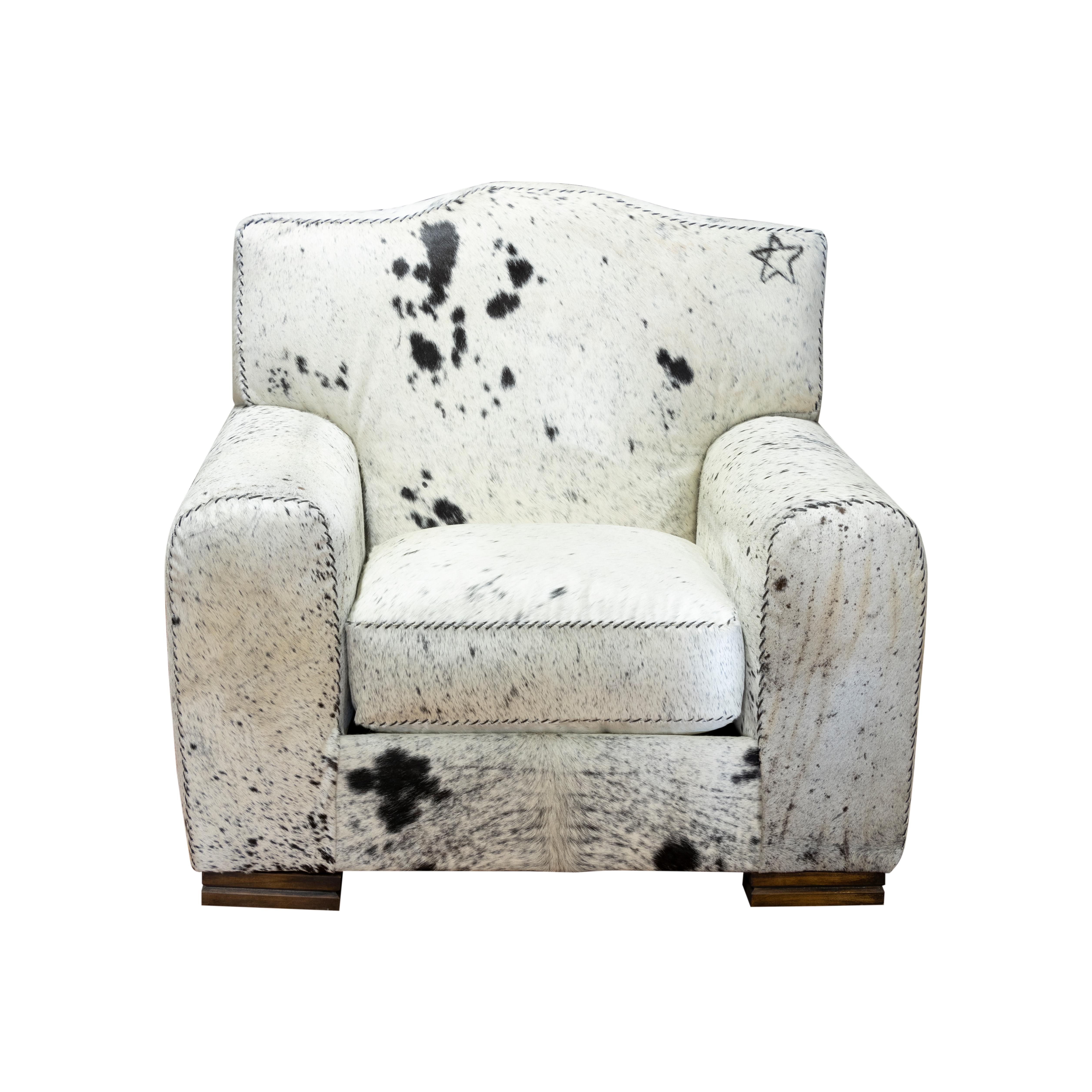 Contemporary Longhorn Hide Chair and Ottoman For Sale
