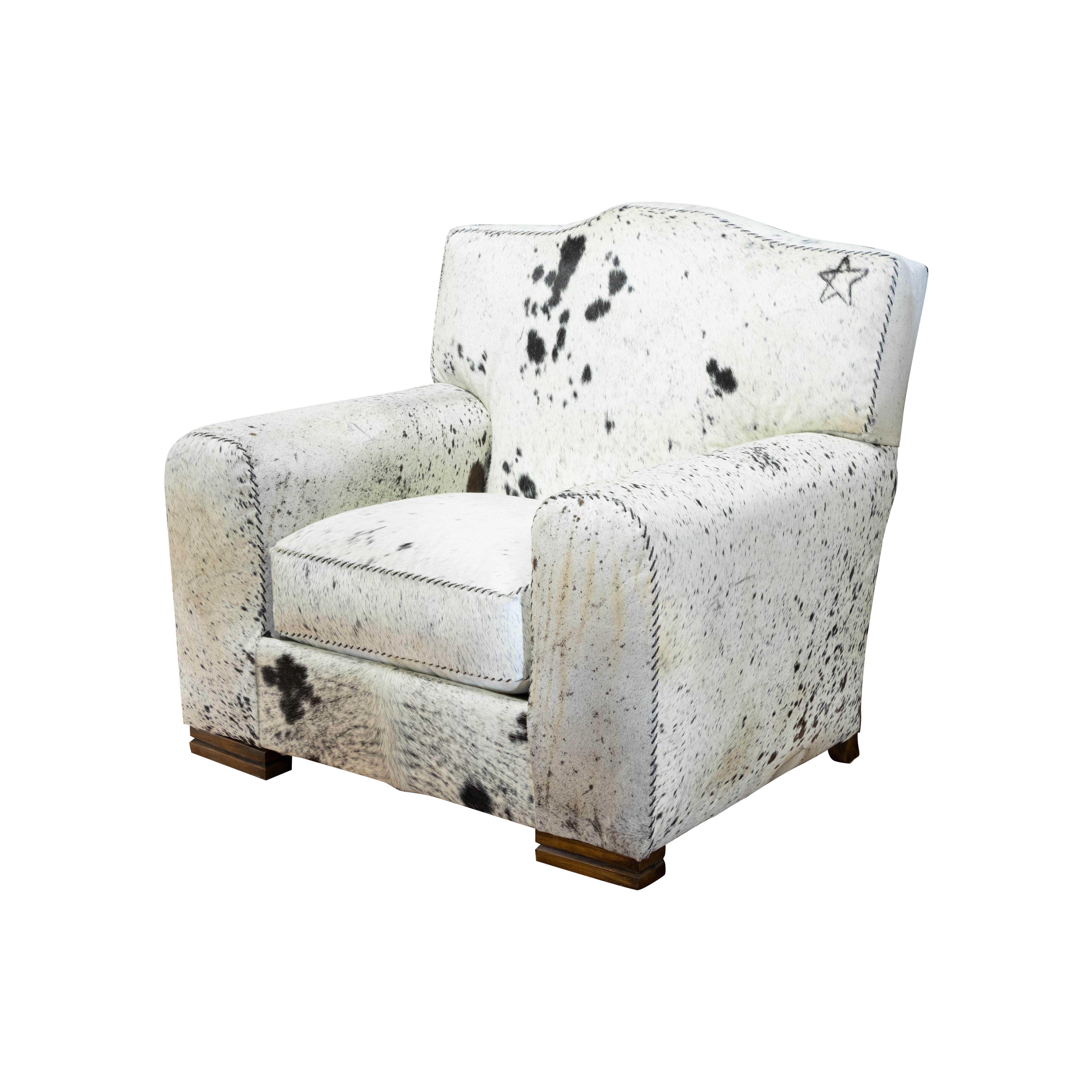 Longhorn Hide Chair and Ottoman For Sale 1