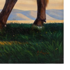 Longhorn Original Oil Painting by E. Tapia