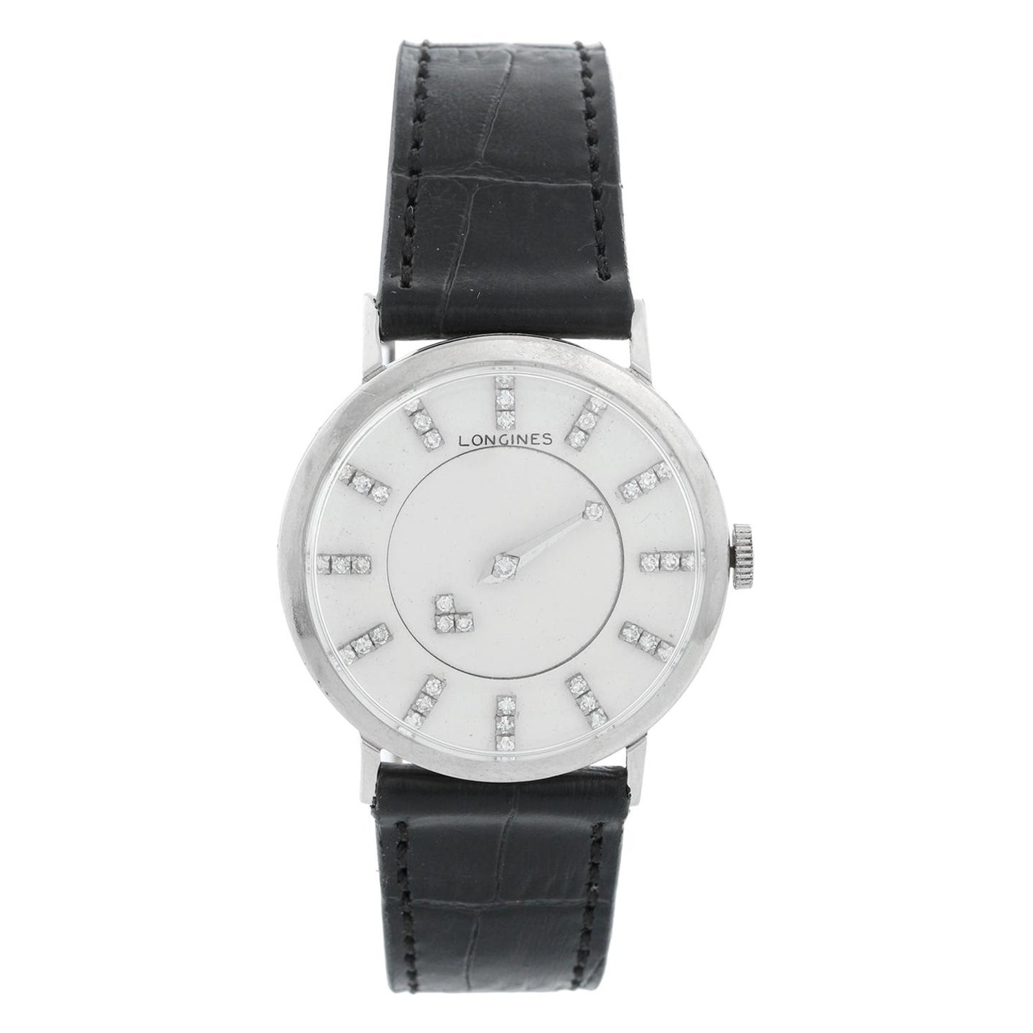 Longines 18 Karat White Gold Art Deco Watch from 1925 Handmade For Sale at  1stDibs | longines 1925