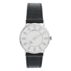 Reloj Longines Oro Blanco 14 Kilates 1950 Esfera Misteriosa