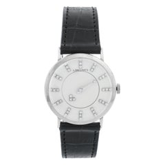 Used Longines 14 Karat White Gold 1950s Mystery Dial Watch