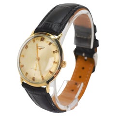 Vintage Longines 14 Karat White Gold Men's Classic Dress Watch Model 370