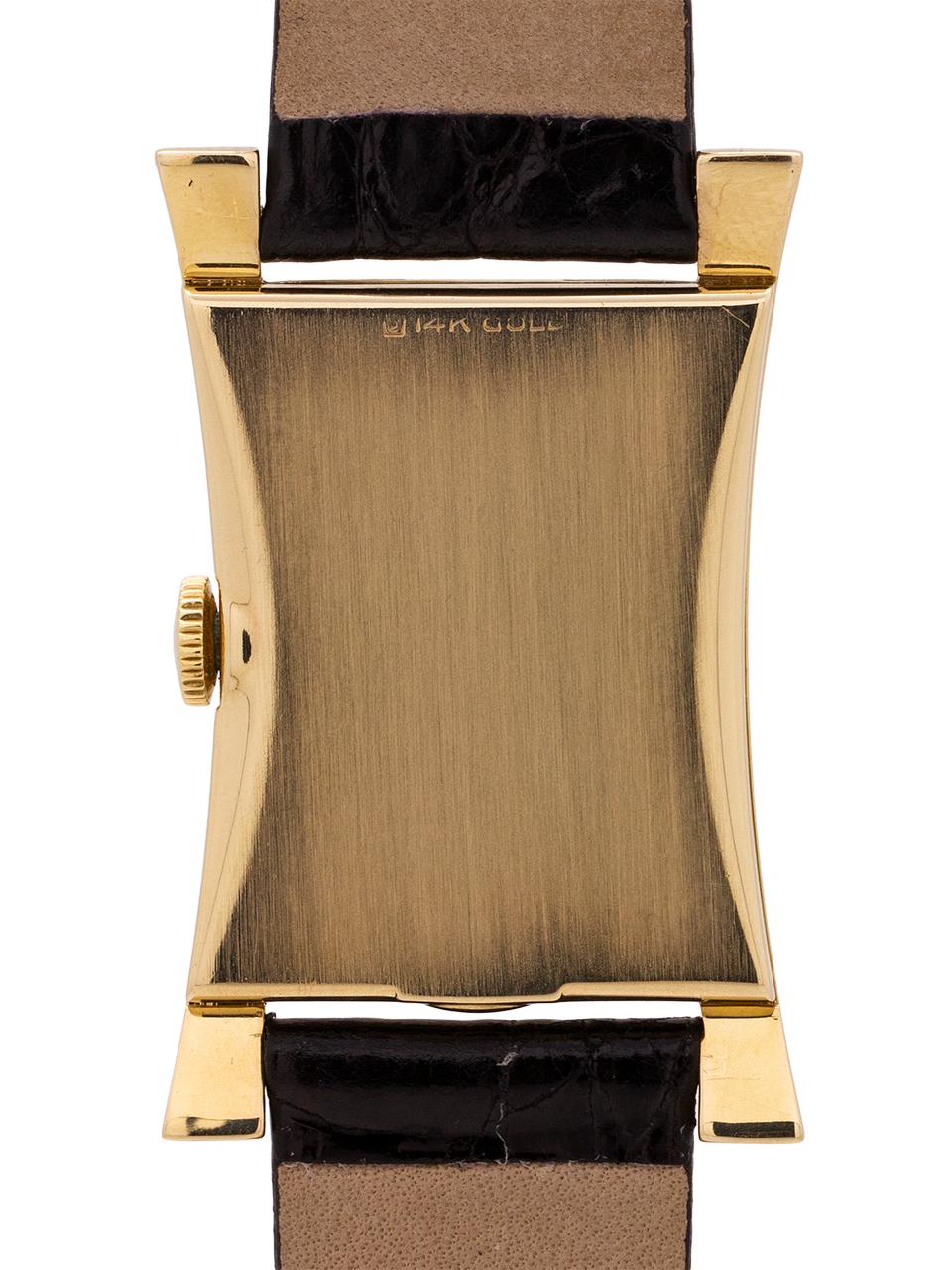 longines 14 karat gold watch vintage