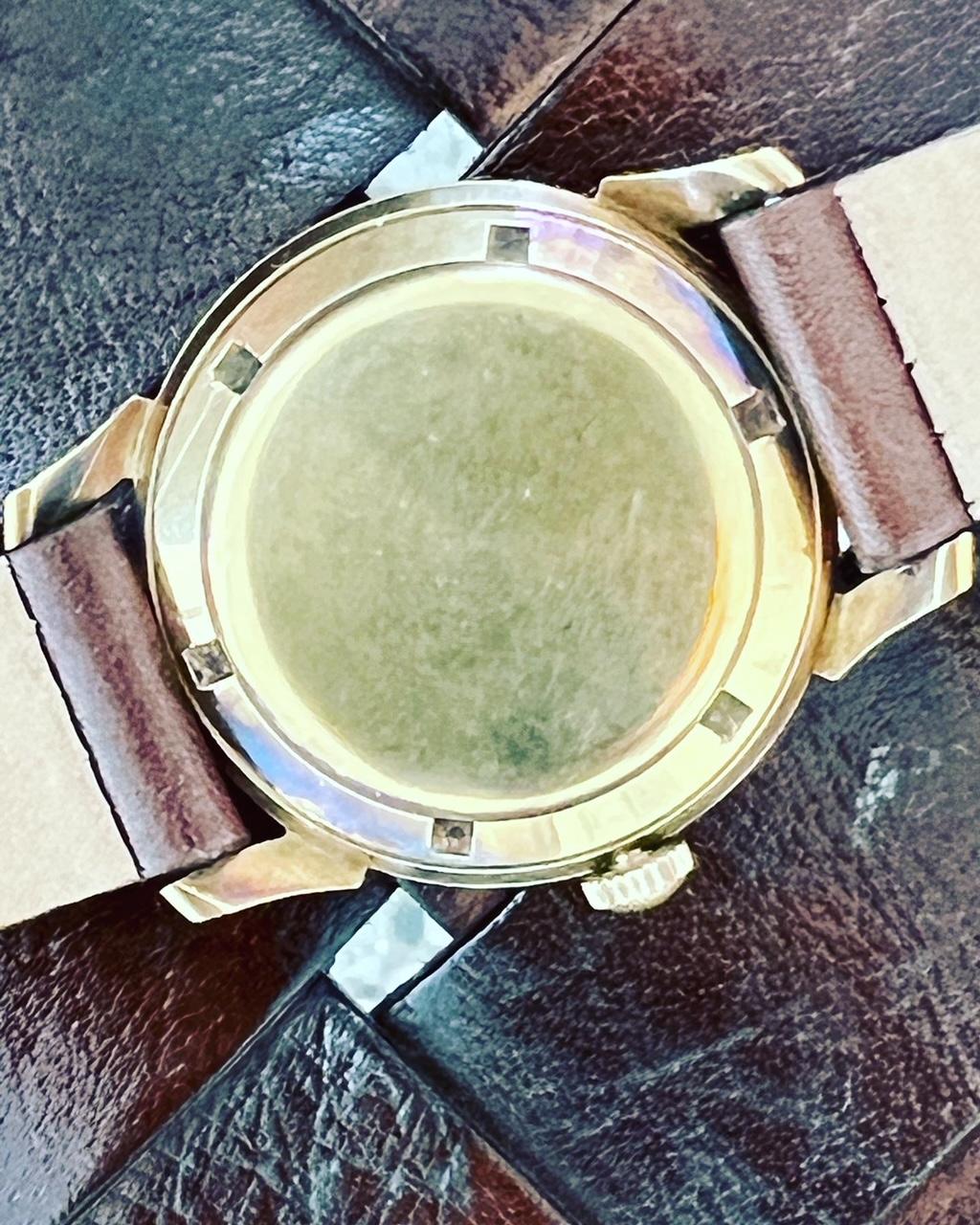 Longines 14k Gold Watch Tropical Patina For Sale 3