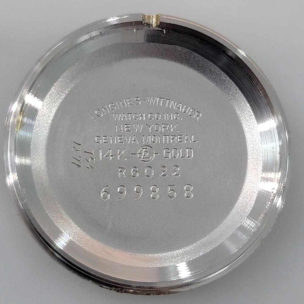 Reloj de cuerda manual Longines de oro blanco de 14 quilates de 28 mm de los años 60 para señora de cóctel con diamantes RA654 en venta 10