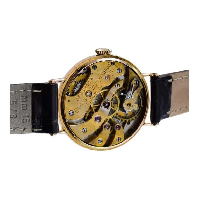Longines 14Kt. Gold Campaign Stye Trench Watch with Original Enamel ...