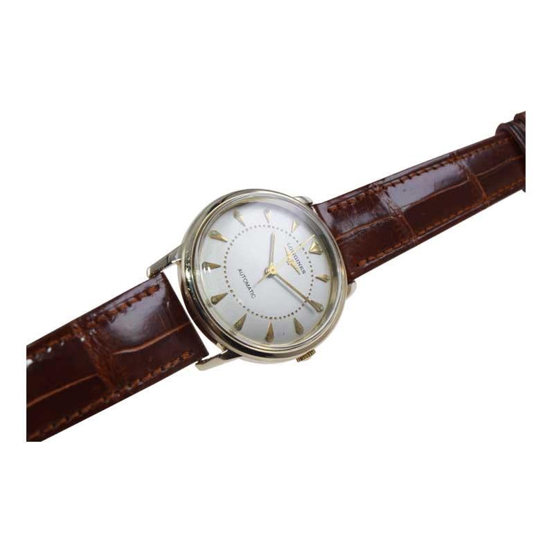 Longines 14Kt. Solid Yellow Gold Automatic circa 1950's Vault Find 2