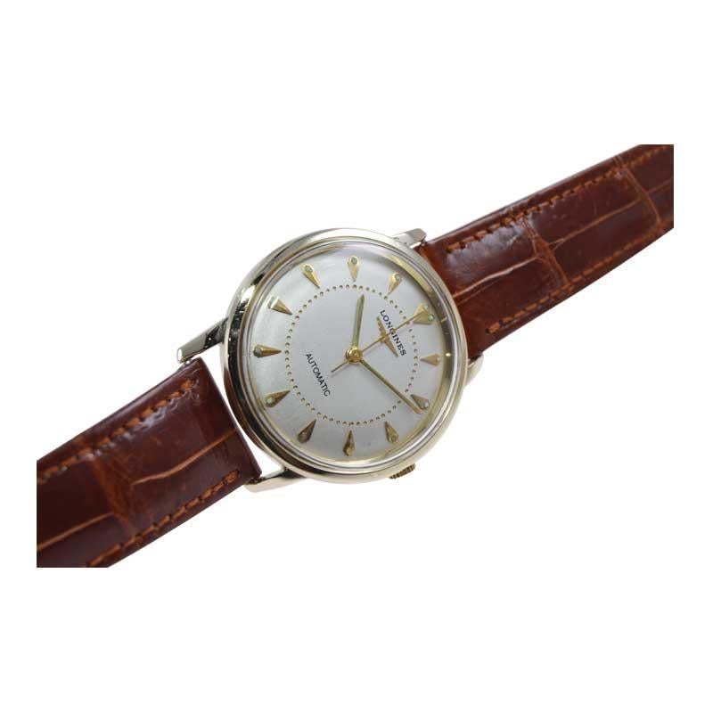 Longines 14Kt. Solid Yellow Gold Automatic circa 1950's Vault Find 4