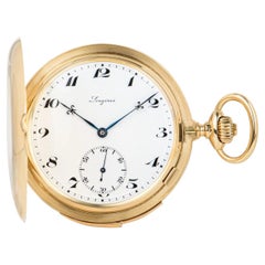 Longines 18ct Yellow Gold Full Hunter Minute Repeater Keyless Lever Pocket Watch