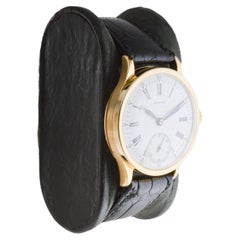 Longines 18Kt Solid Gold Art Deco Watch with Original Kiln Fired Dial from 1910