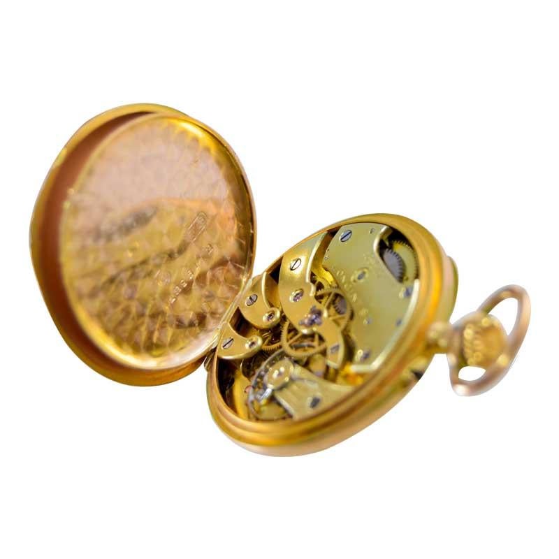 Longines 18kt. Yellow Gold Art Nouveau Style Presentation Watch Box and Papers For Sale 6
