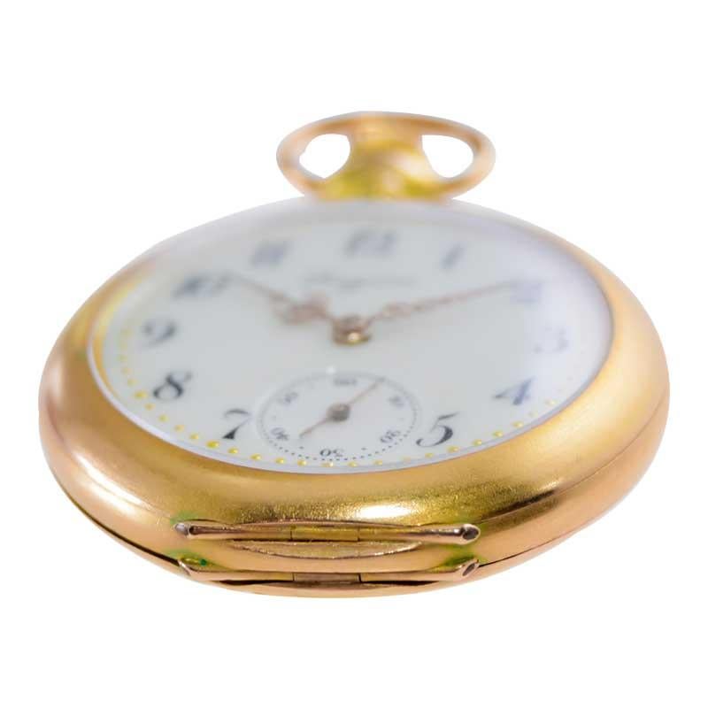 Longines 18kt. Gelbgold Jugendstil Präsentation Uhrenbox und Papiere (Art nouveau) im Angebot