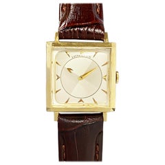 Retro Longines 1950 Mystery Dial Yellow Gold Manual Wind Wrist Watch