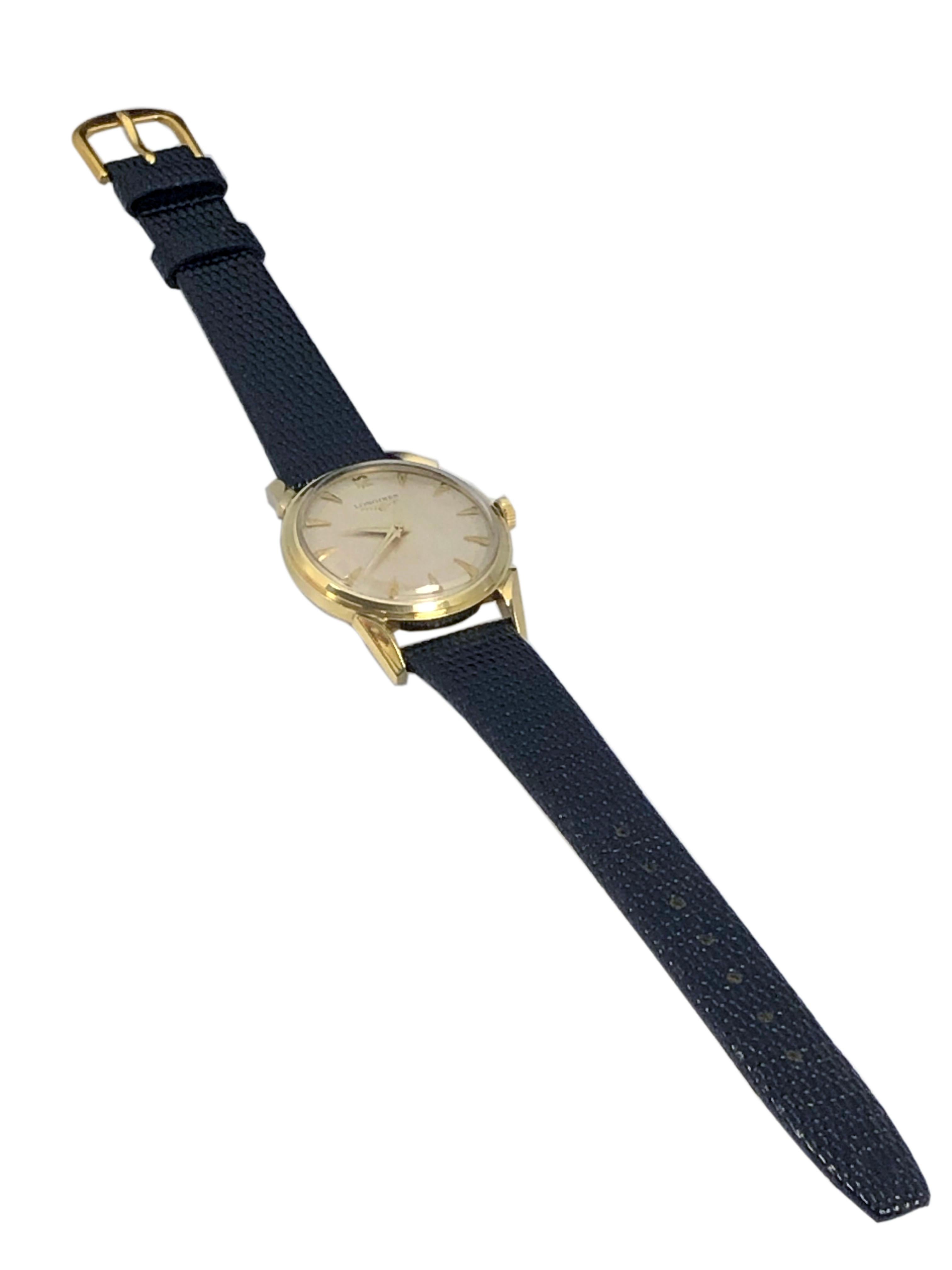 Longines 1950s Yellow Gold nearly unworn Mechanical Wrist Watch 1