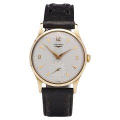 Vintage Longines 9kt. yellow gold men's manual winding wristwatch